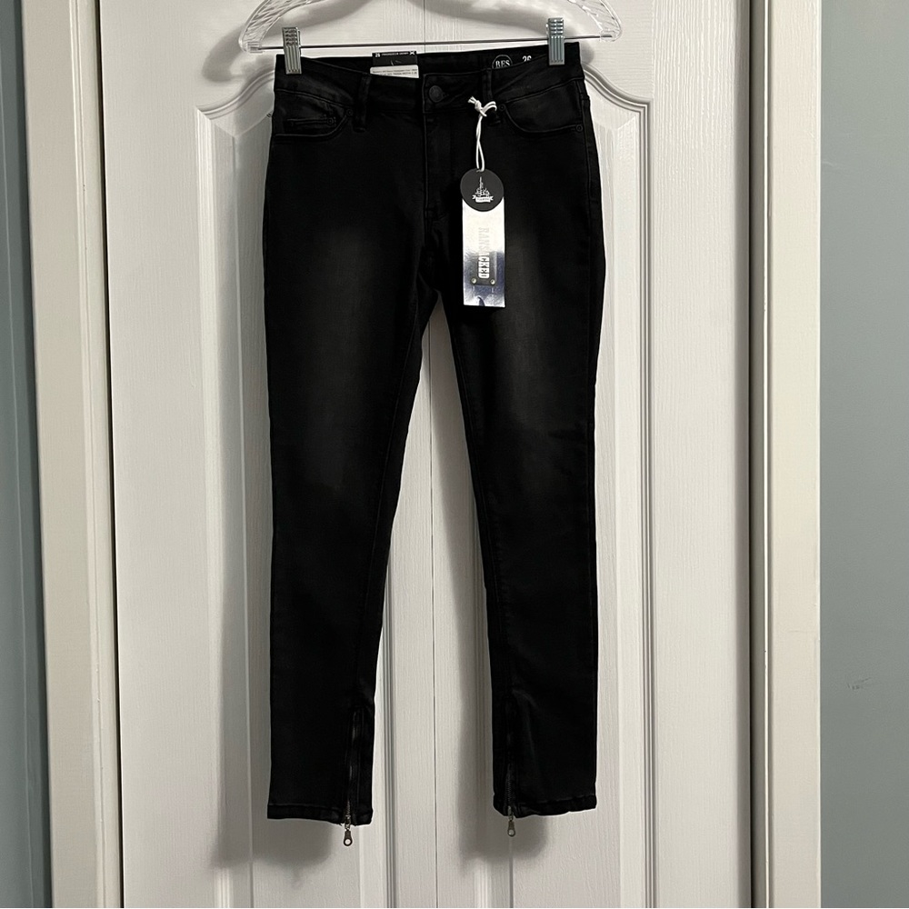 RES DENIM jeans NWT Trashqueen skinny low rise crop denim jeans women’s size 26